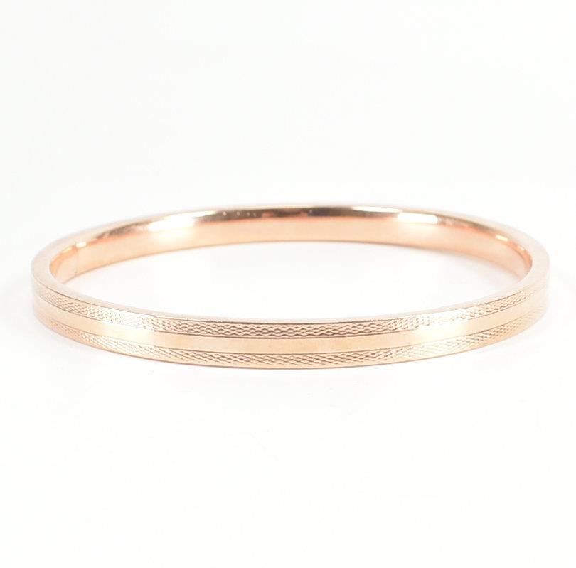 9CT ROSE GOLD BANGLE ARMLET - Image 4 of 9