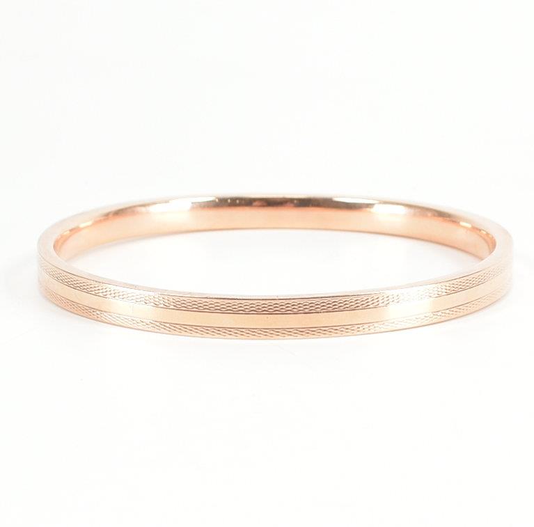 9CT ROSE GOLD BANGLE ARMLET - Image 3 of 9