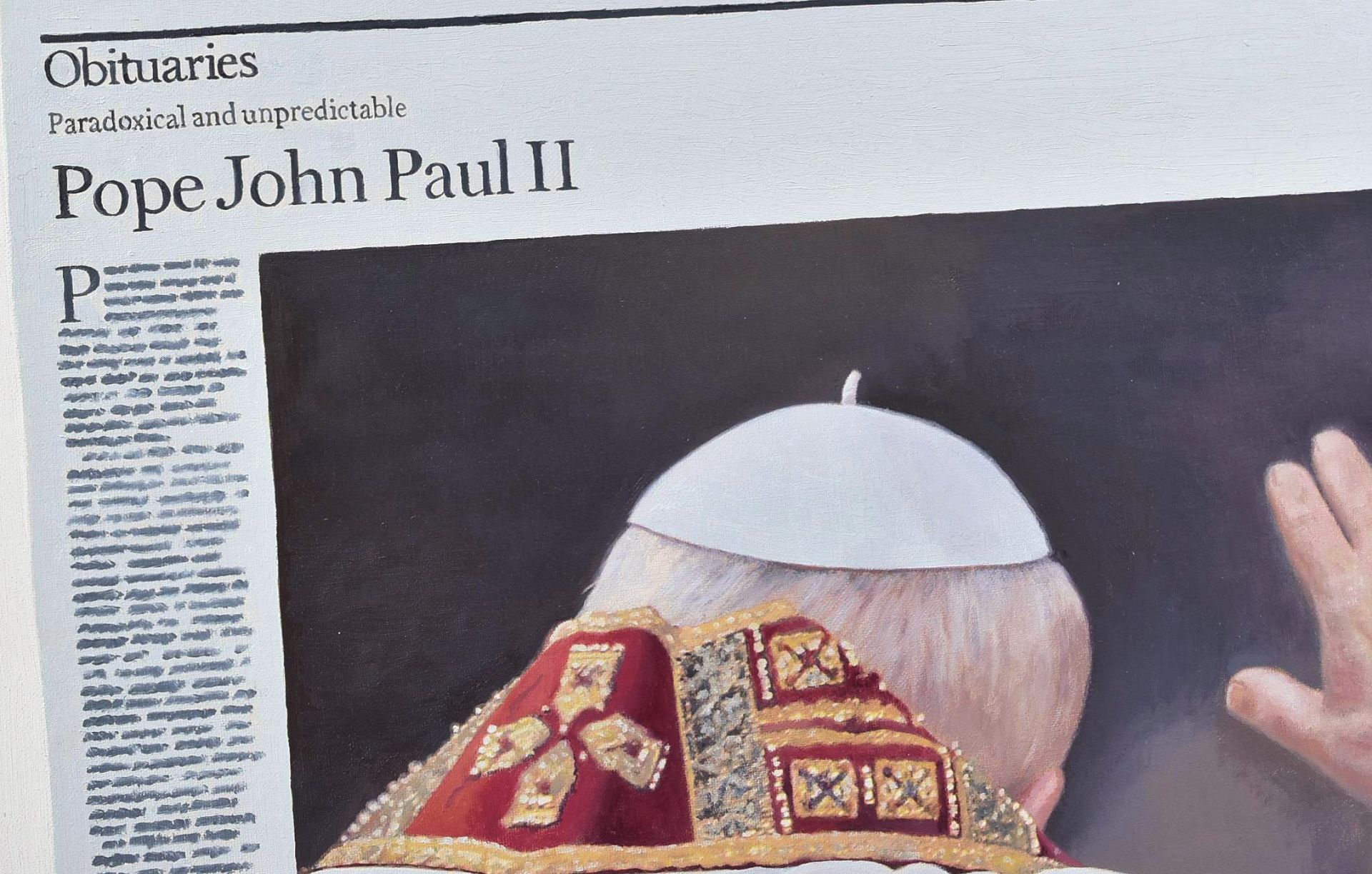 HUGH MENDES (B.1955) - OBITUARIES POPE JOHN PAUL II - 2006 - Bild 3 aus 6