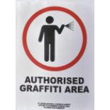 BANKSY (B.1974) - AUTHORISED GRAFFITI AREA