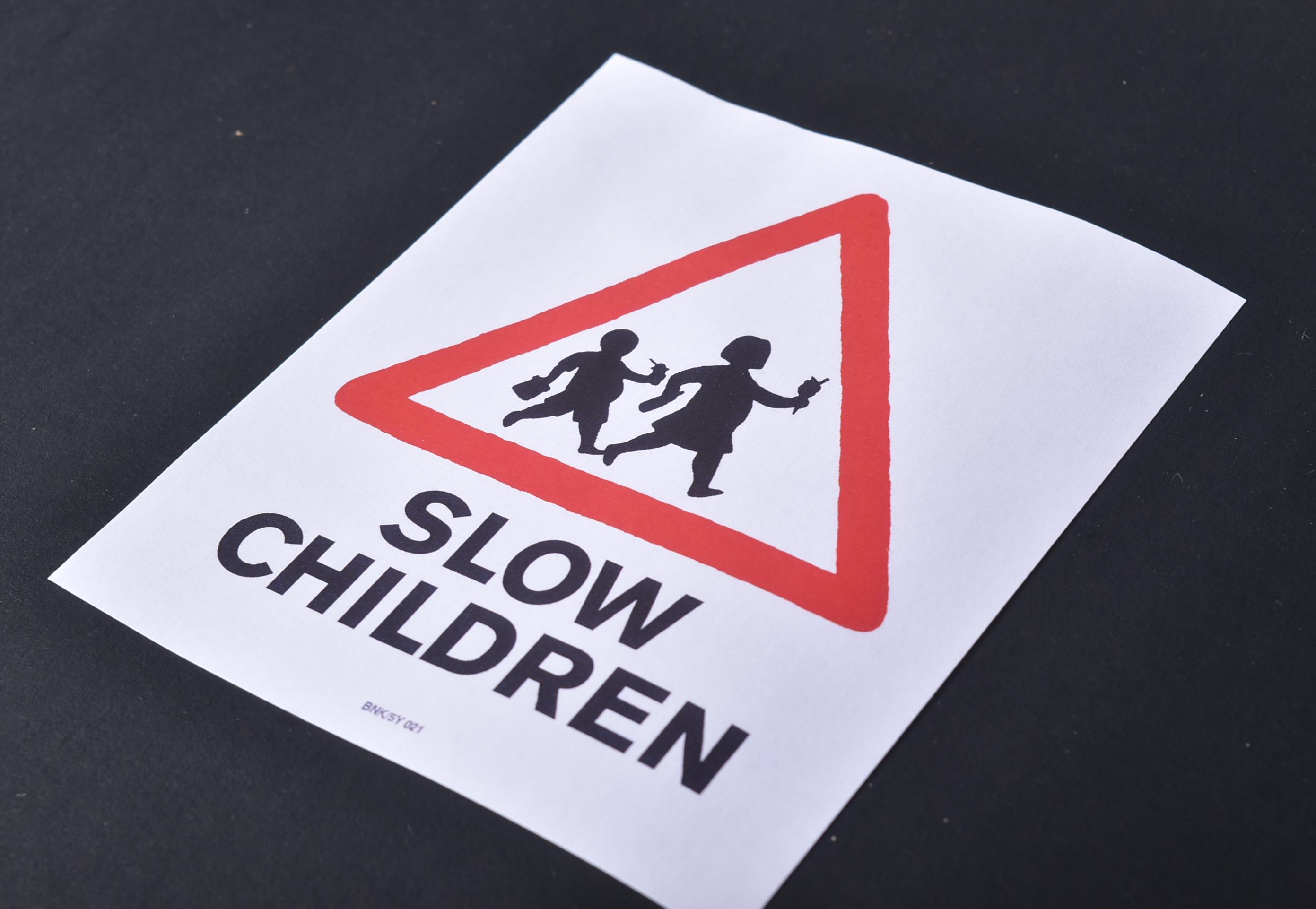 BANKSY (B.1974) - SLOW CHILDREN BNJ/5Y 021 - Image 2 of 3