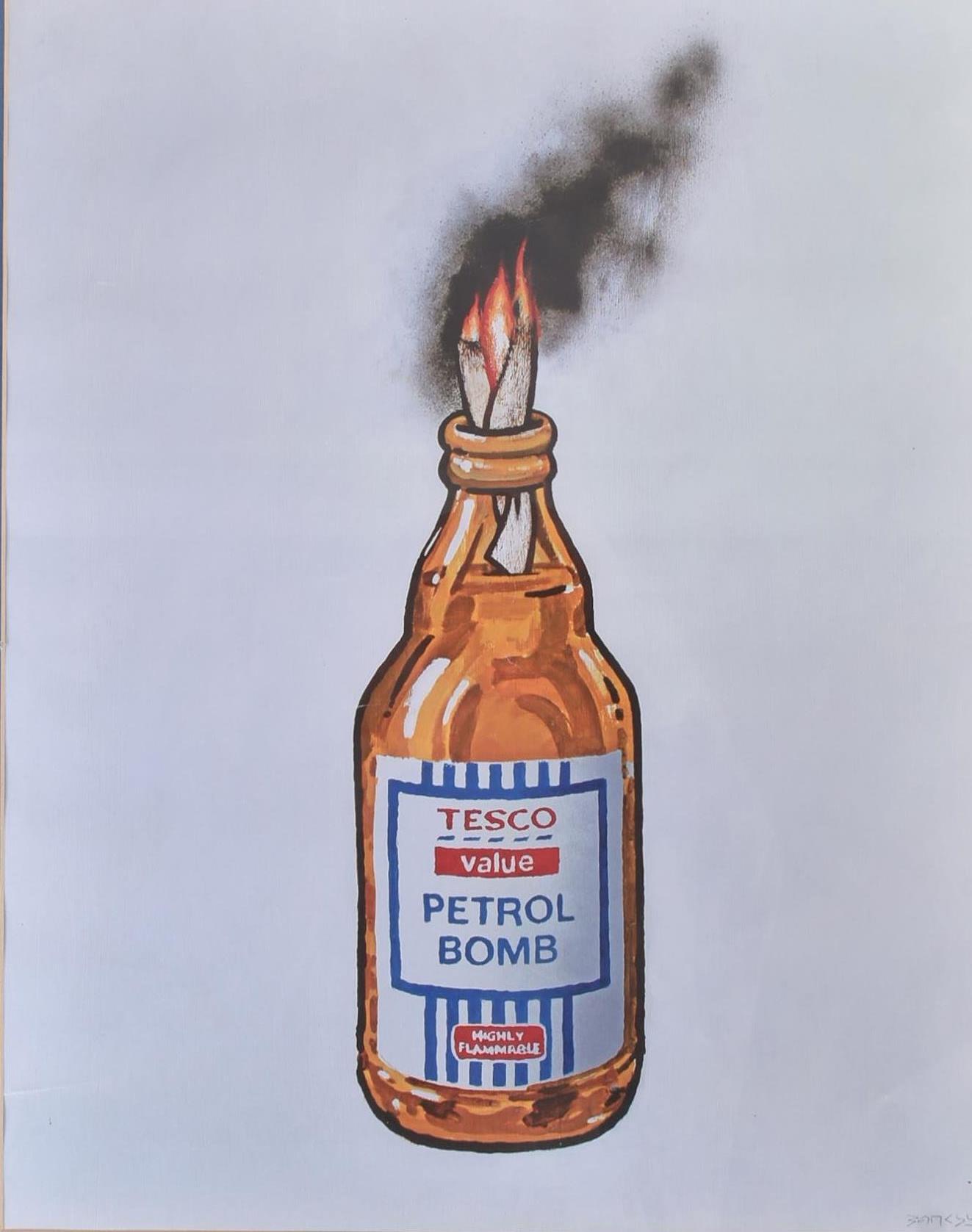 BANKSY (1974) - 'TESCO VALUE PETROL BOMB' - C2011