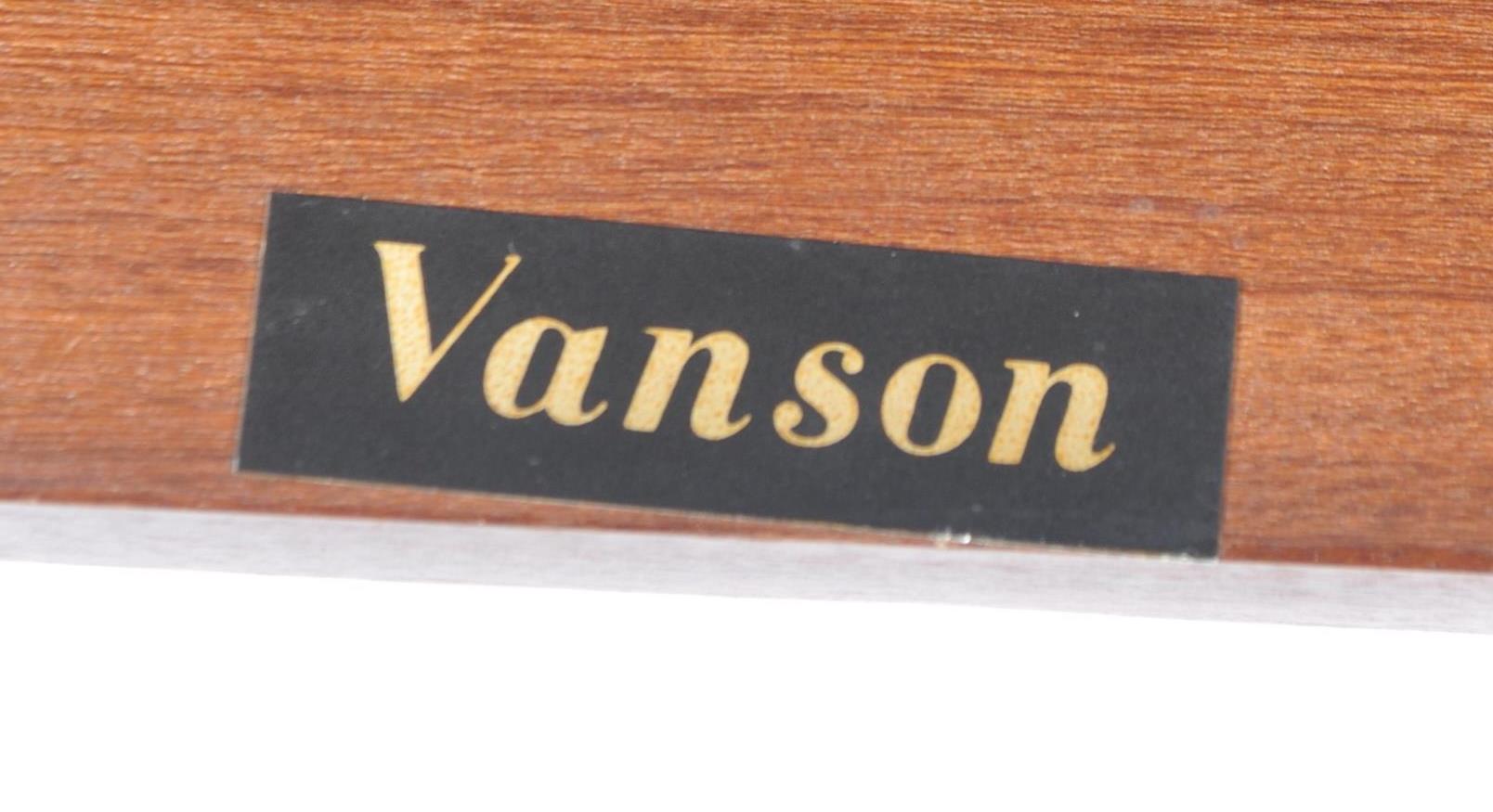 VANSON - MID CENTURY TEAK DINING TABLE AND SIX CHAIRS - Image 12 of 13