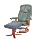 EKORNES - STRESSLESS - DESIGNER ARMCHAIR AND STOOL