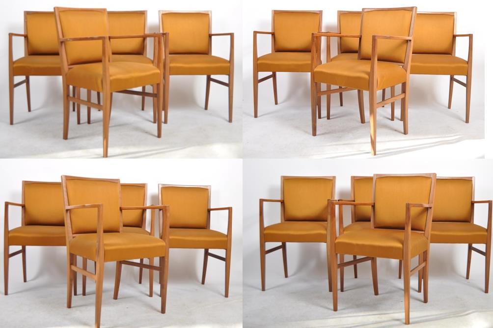 GORDON RUSSELL - MATCHING SET OF 16 TEAK FRAMED CHAIRS