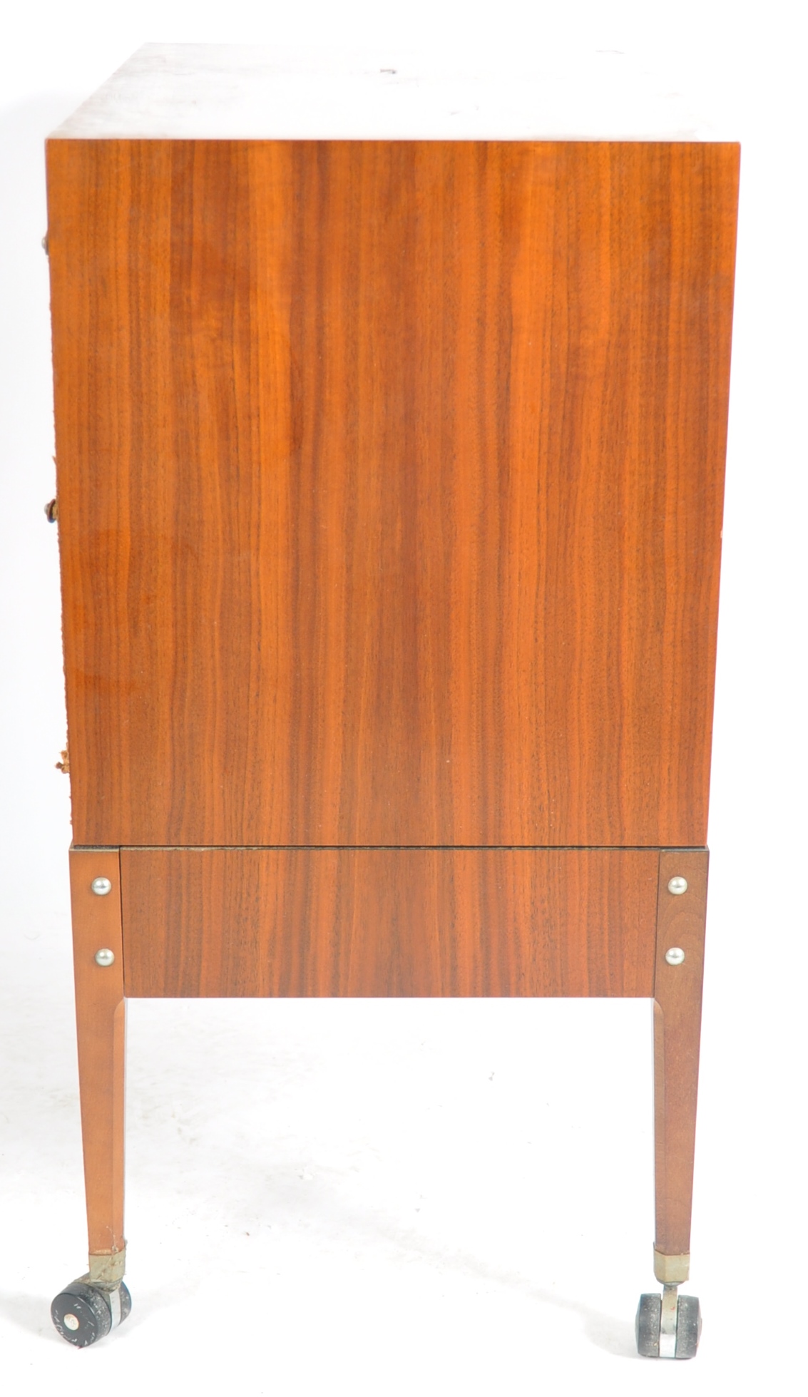 RETRO MID CENTURY AFROMOSIA TEAK TV CABINET - Image 7 of 11