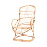 MID 20TH CENTURY 1970s BAMBOO ROCKING CHAIR