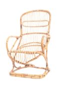 MID 20TH CENTURY 1970s BAMBOO ROCKING CHAIR