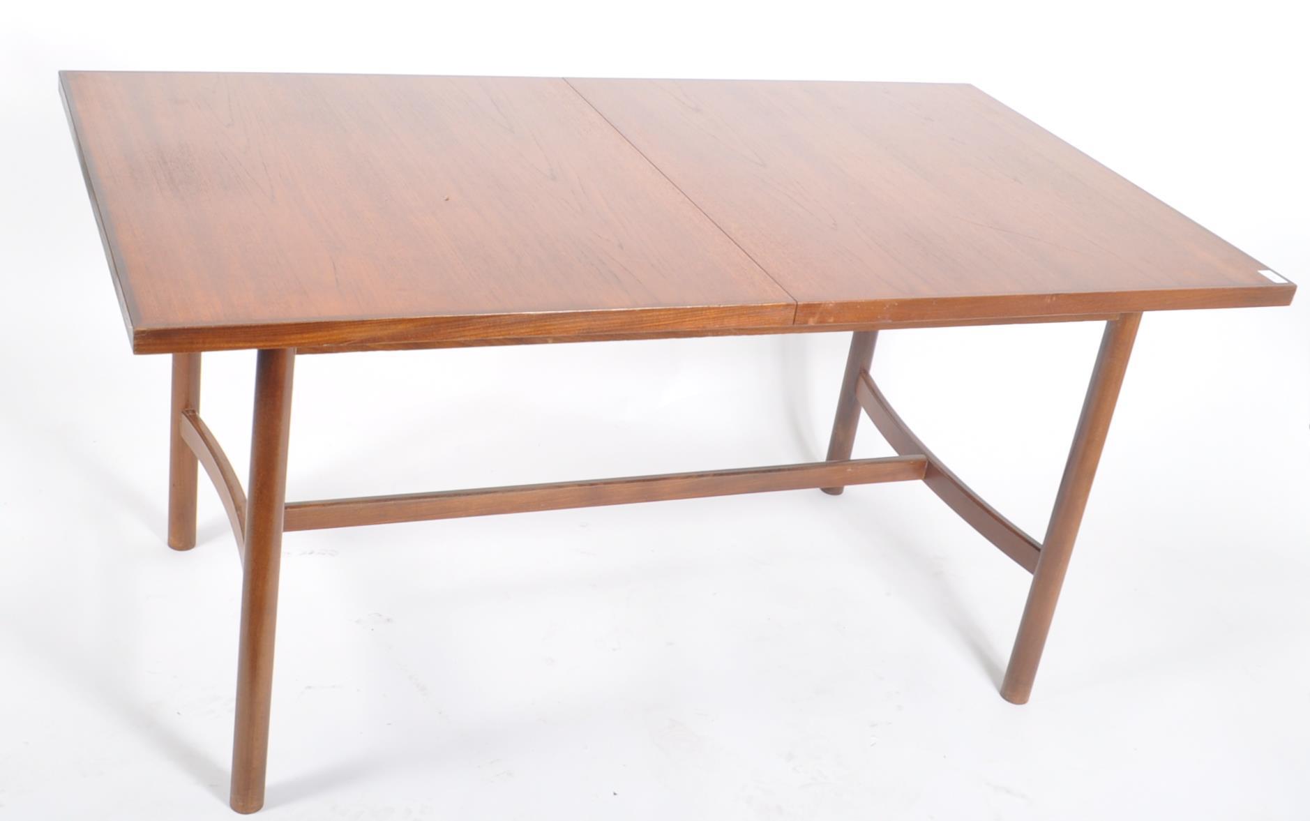 VANSON - MID CENTURY TEAK DINING TABLE AND SIX CHAIRS - Image 3 of 13