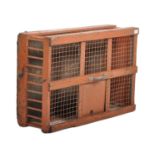 20TH CENTURY RETRO INDUSTRIAL WIRE CAGE HUTCH