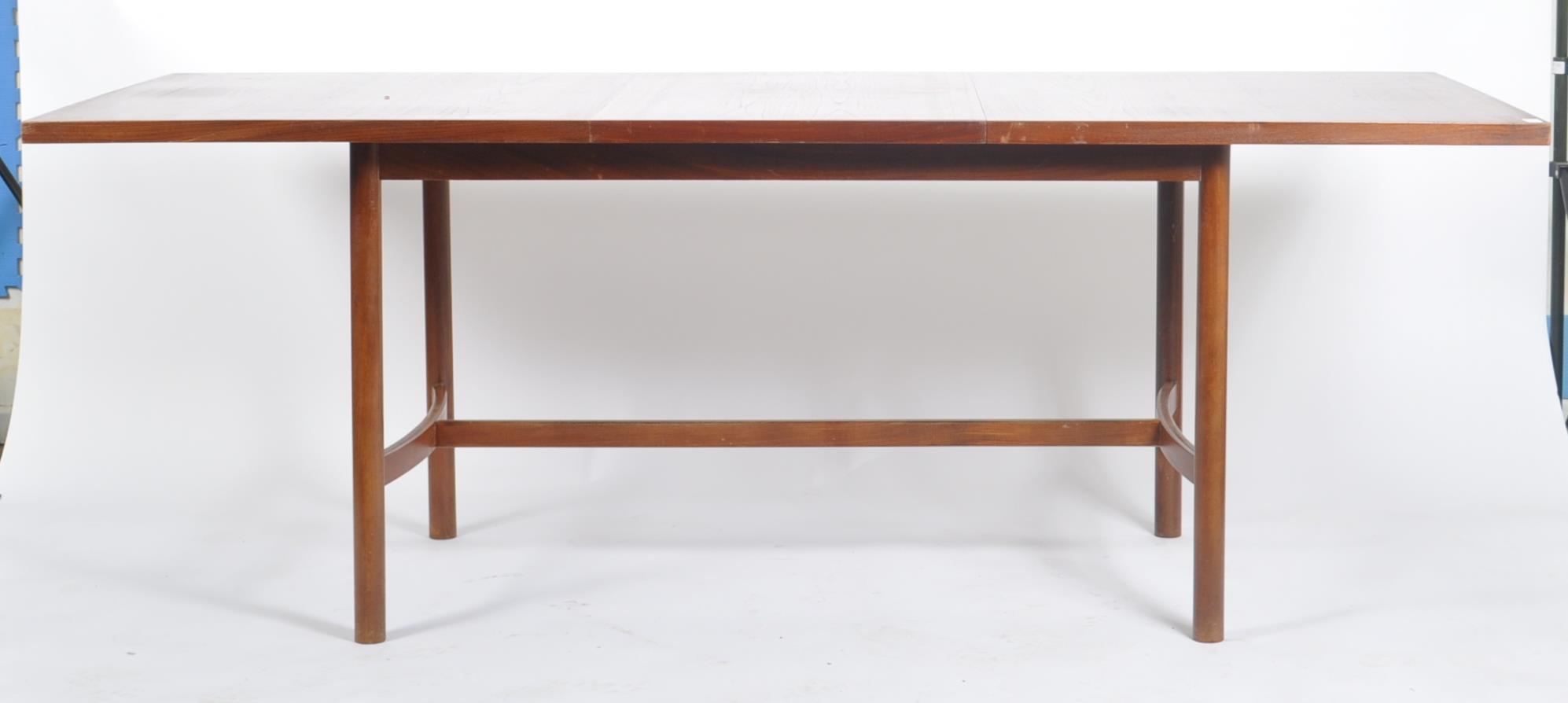 VANSON - MID CENTURY TEAK DINING TABLE AND SIX CHAIRS - Image 5 of 13