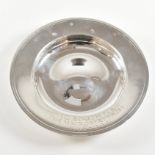 CARRS SHEFFIELD HALLMARKED SILVER COMMEMORATIVE DISH