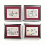 COLLECTION OF FRAMED HALLMARKED SILVER SHIRE HORSE PLAQUES