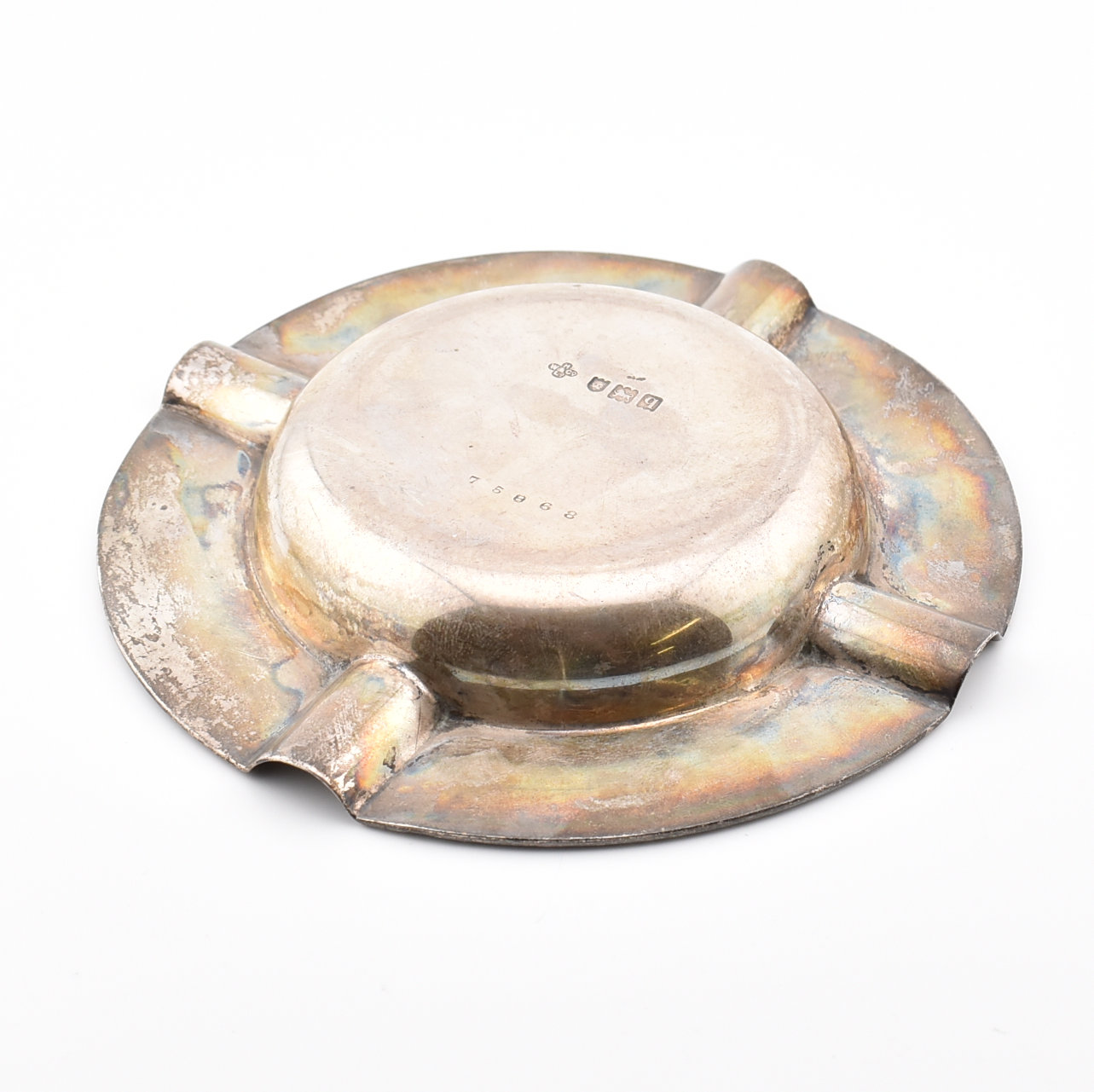 GEORGE V HALLMARKED SILVER ASHTRAY - Image 6 of 8