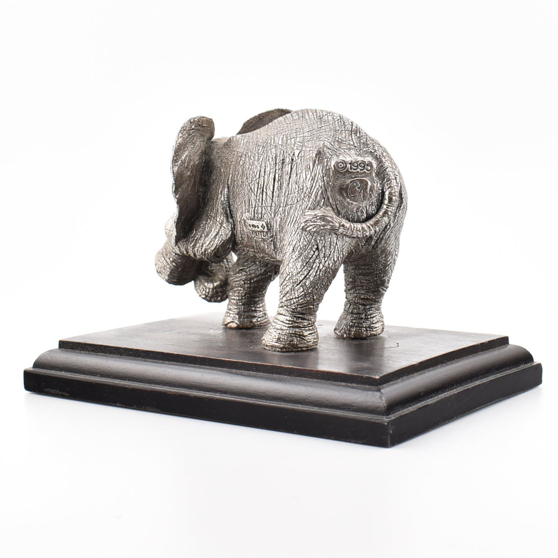 HALLMARKED SILVER COUNTRY ARTISTS ELEPHANT FIGURINE - Image 3 of 7