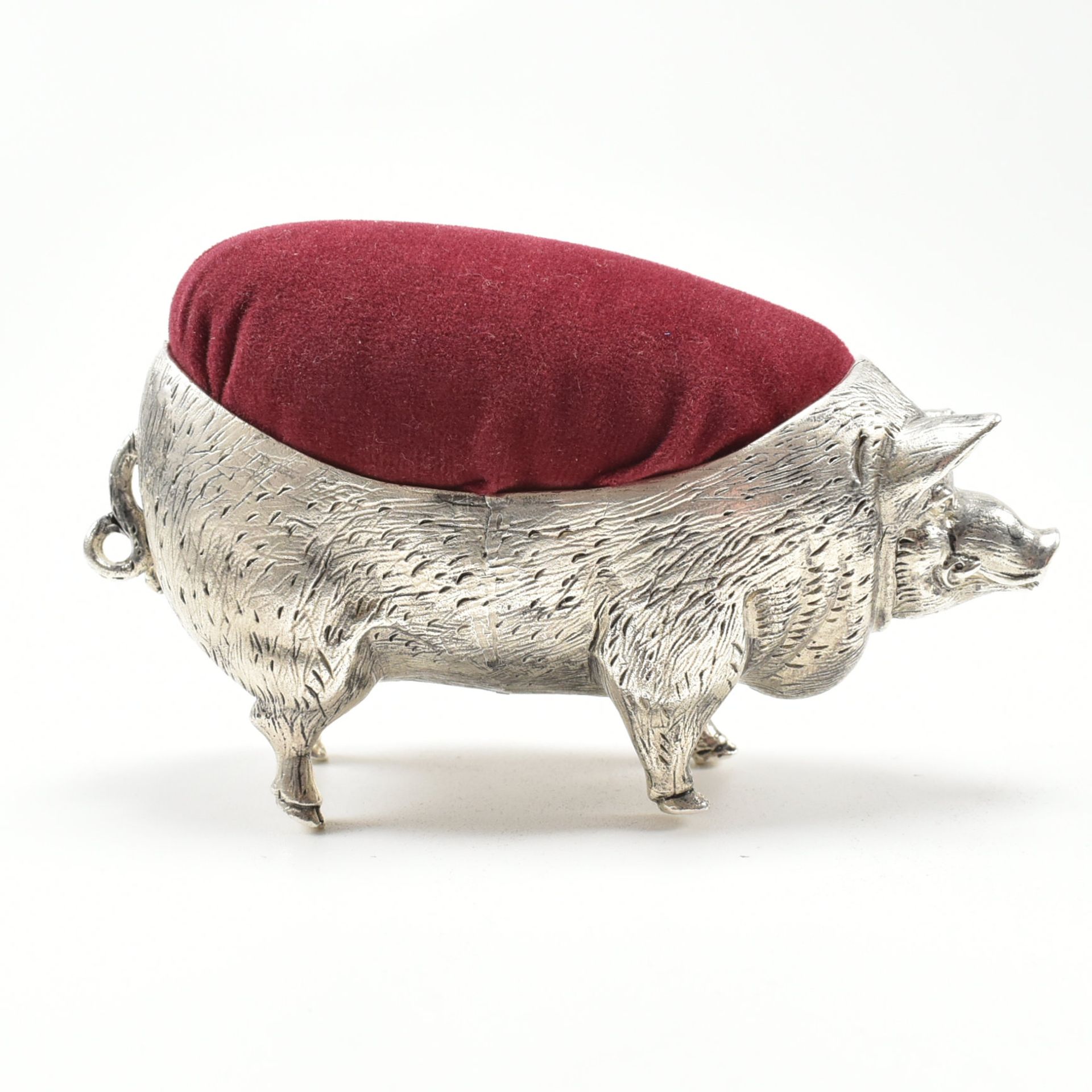 CONTEMPORARY 800 SILVER PIG PIN CUSHION - Image 2 of 7