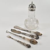 COLLECTION OF 19TH & 20TH CENTURY SILVERWARE & WHITE METAL