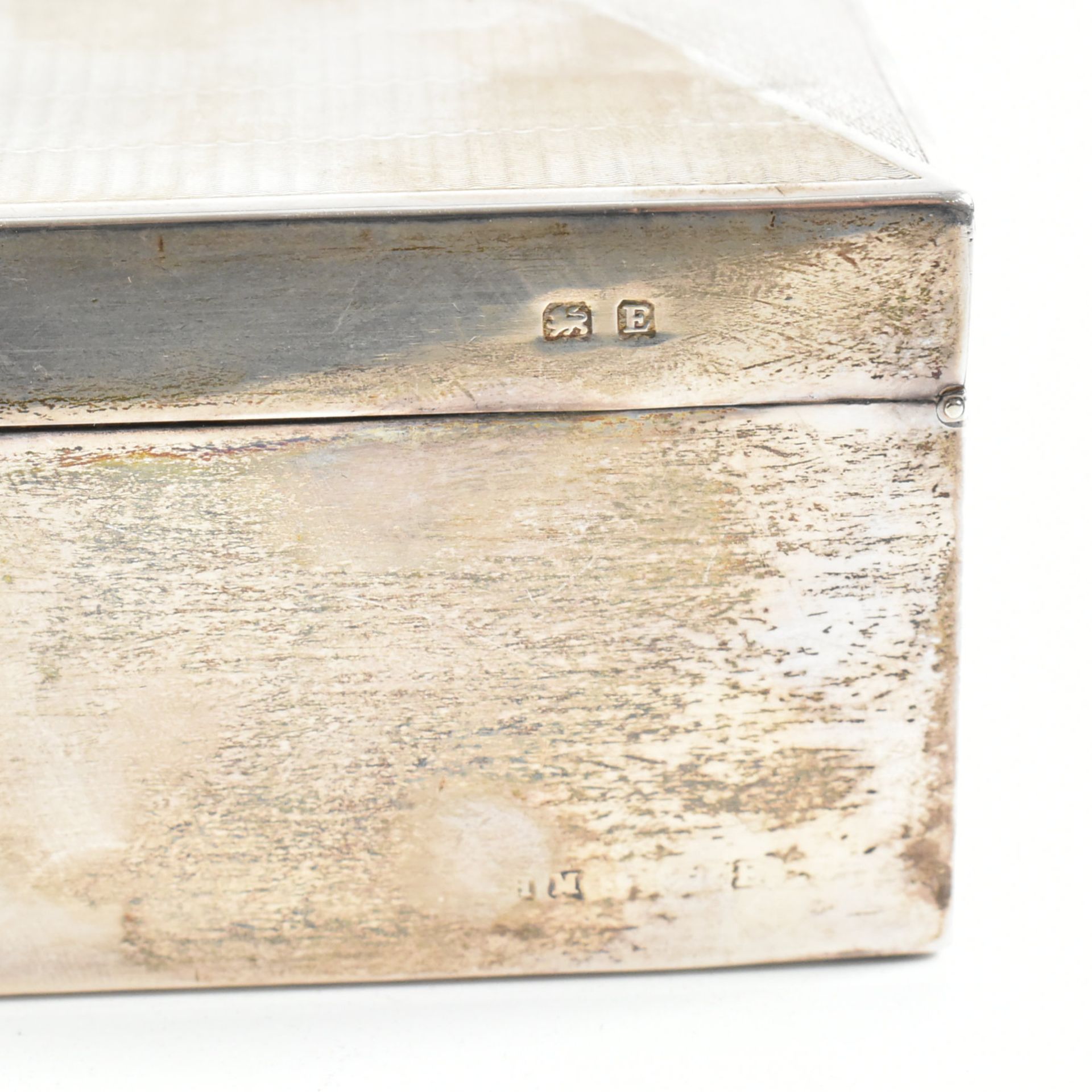 TWO HALLMARKED SILVER ART DECO CIGARETTE BOXES - Image 9 of 12