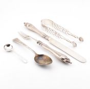 COLLECTION OF HALLMARKED 19TH & 20TH CENTURY SILVER CUTLERY