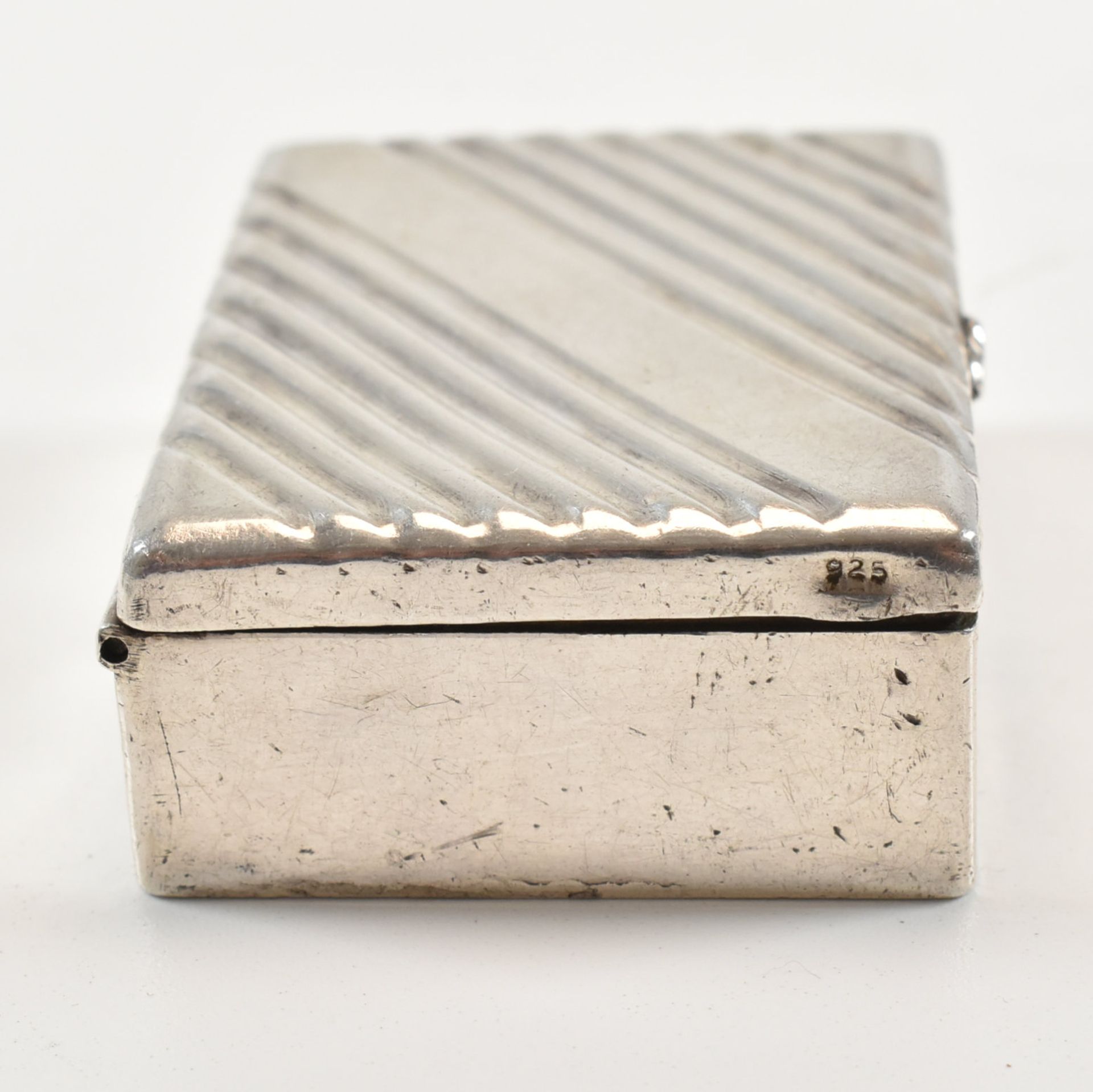 COLLECTION OF SILVER & WHITE METAL BOXES - Image 5 of 11