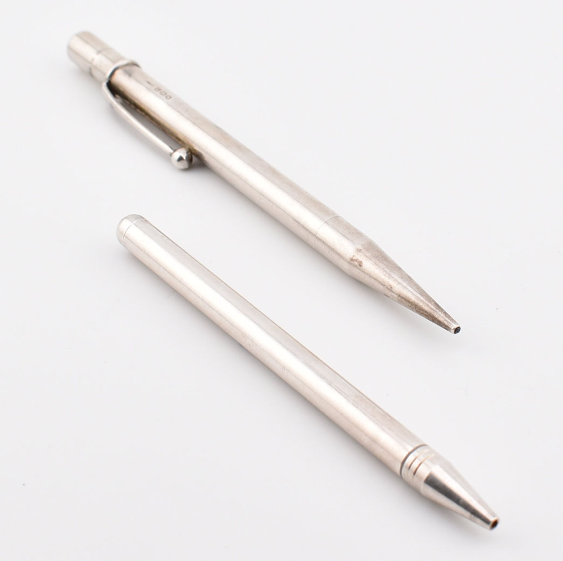 HALLMARKED SILVER MECHANICAL PENCIL & WHITE METAL MECHANICAL PENCIL - Image 7 of 7