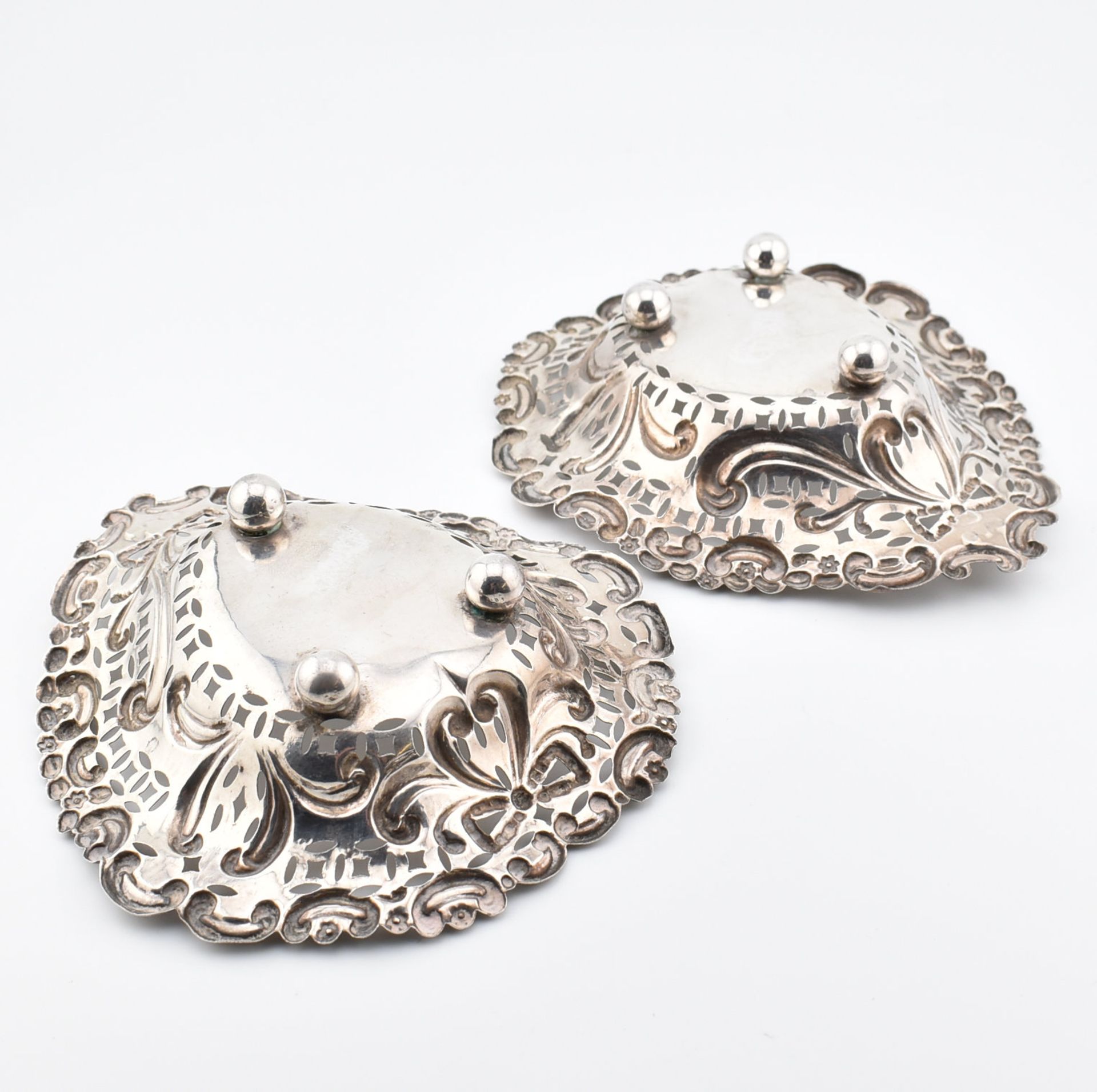PAIR OF VICTORIAN HALLMARKED SILVER PIN TRAYS - Image 4 of 5
