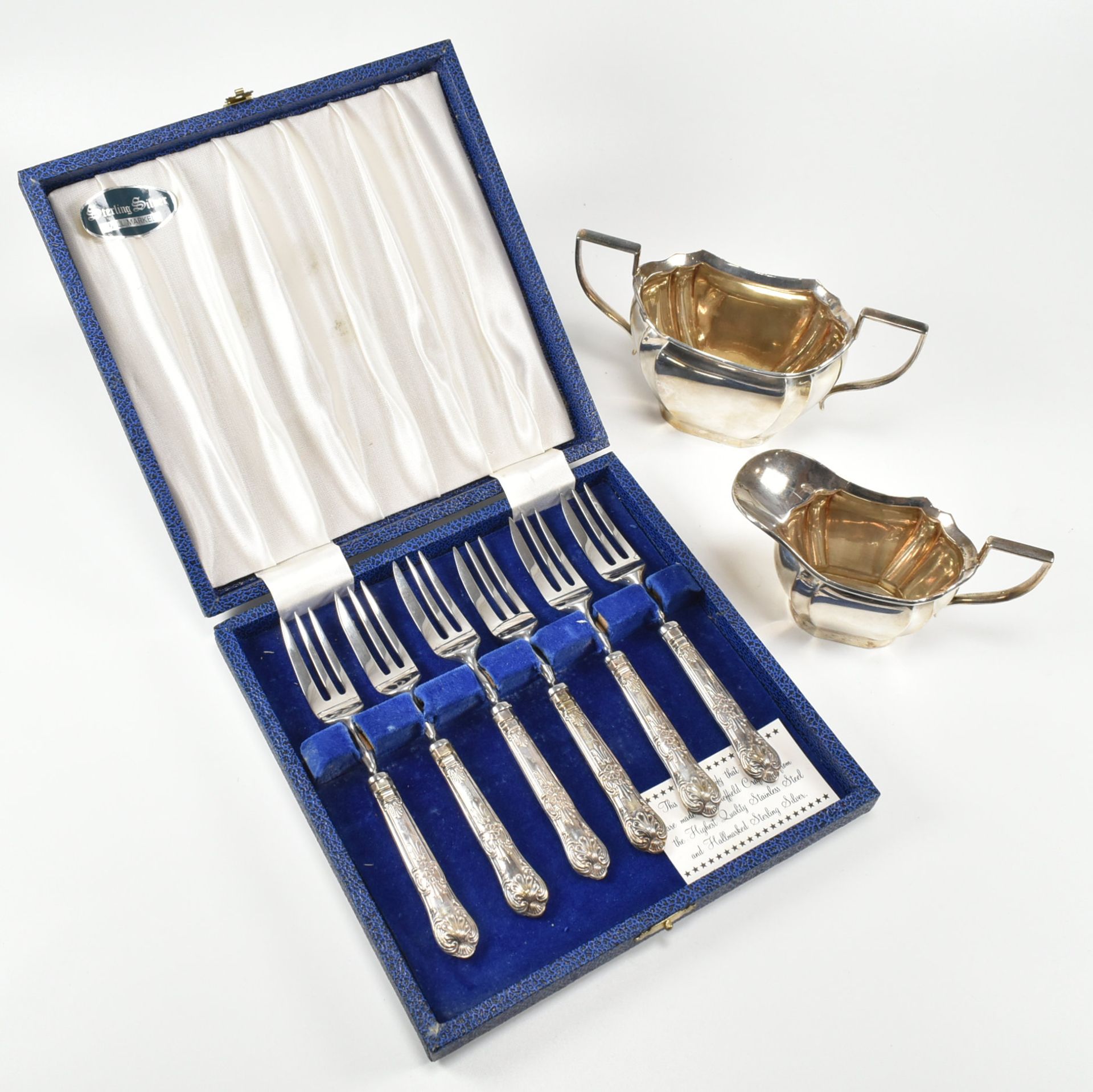 COLLECTION OF HALLMARKED SILVER SERVICE WARE