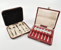 CASED HALLMARKED SILVER COFFEE SPOONS