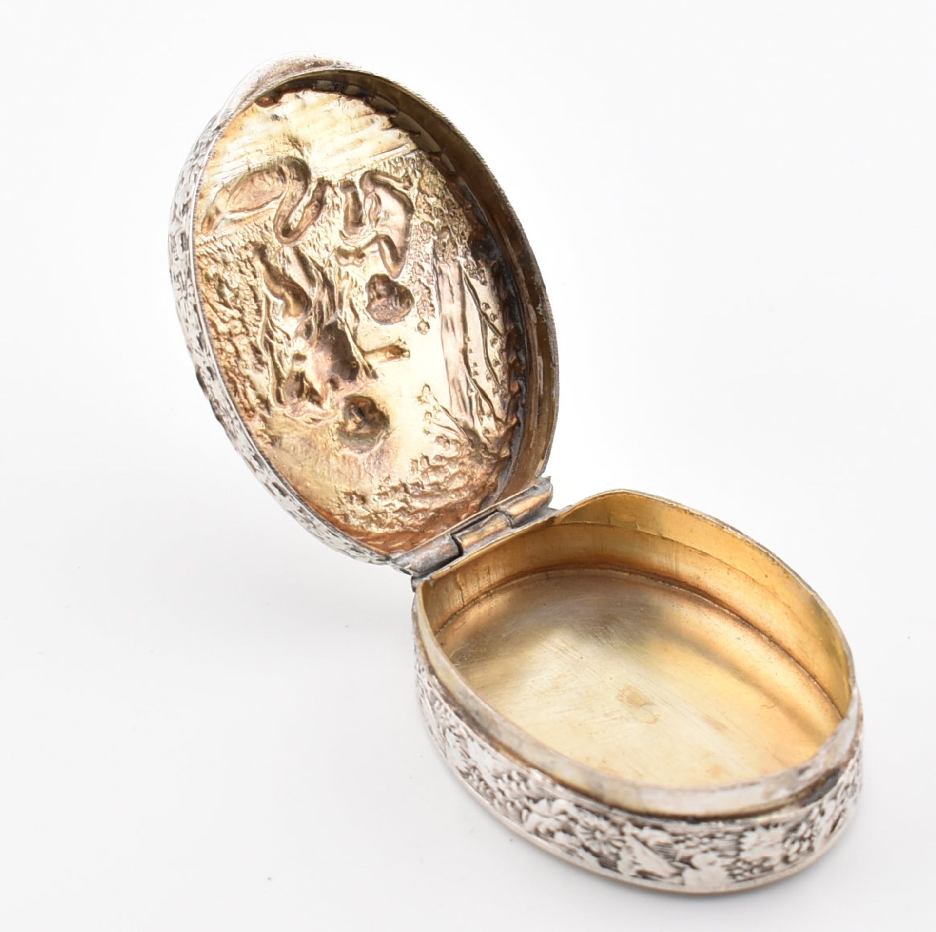 ITALIAN 800 SILVER PILL BOX - Image 5 of 6