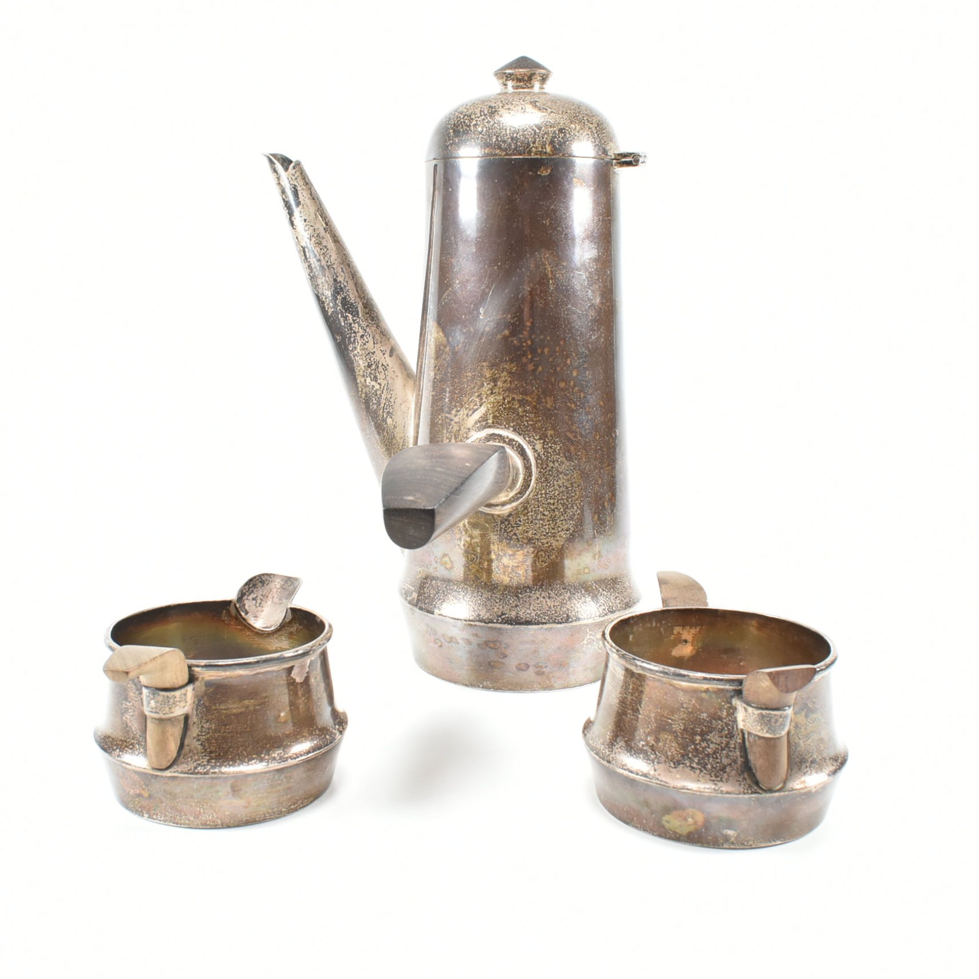 925 SILVER MEXICAN THREE PIECE COFFEE SERVICE - WILLIAM SPRATLING - Image 2 of 21