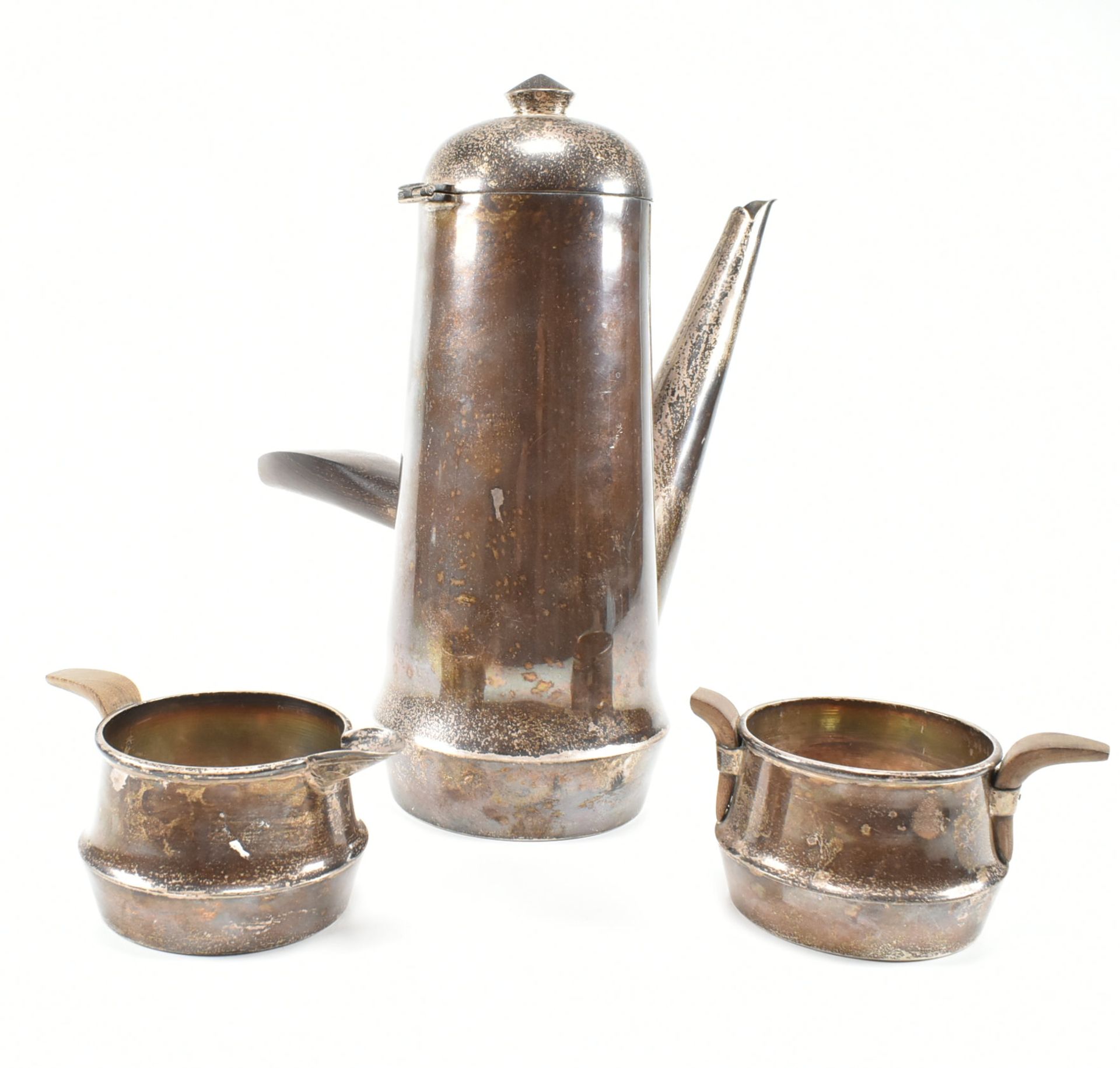 925 SILVER MEXICAN THREE PIECE COFFEE SERVICE - WILLIAM SPRATLING - Image 4 of 21