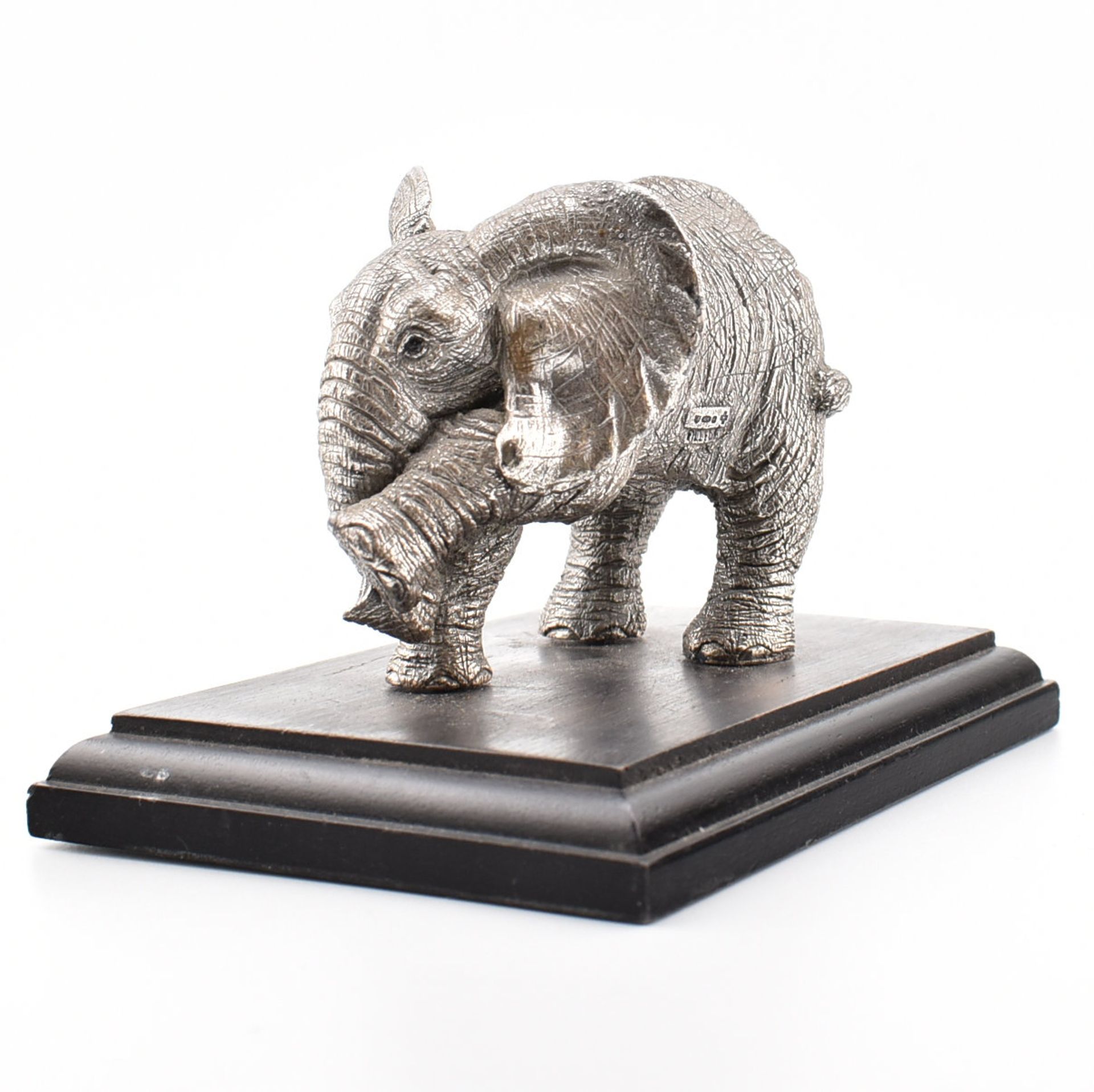 HALLMARKED SILVER COUNTRY ARTISTS ELEPHANT FIGURINE - Image 4 of 7