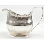 GEORGE III HALLMARKED SILVER CREAMER / SAUCE BOAT