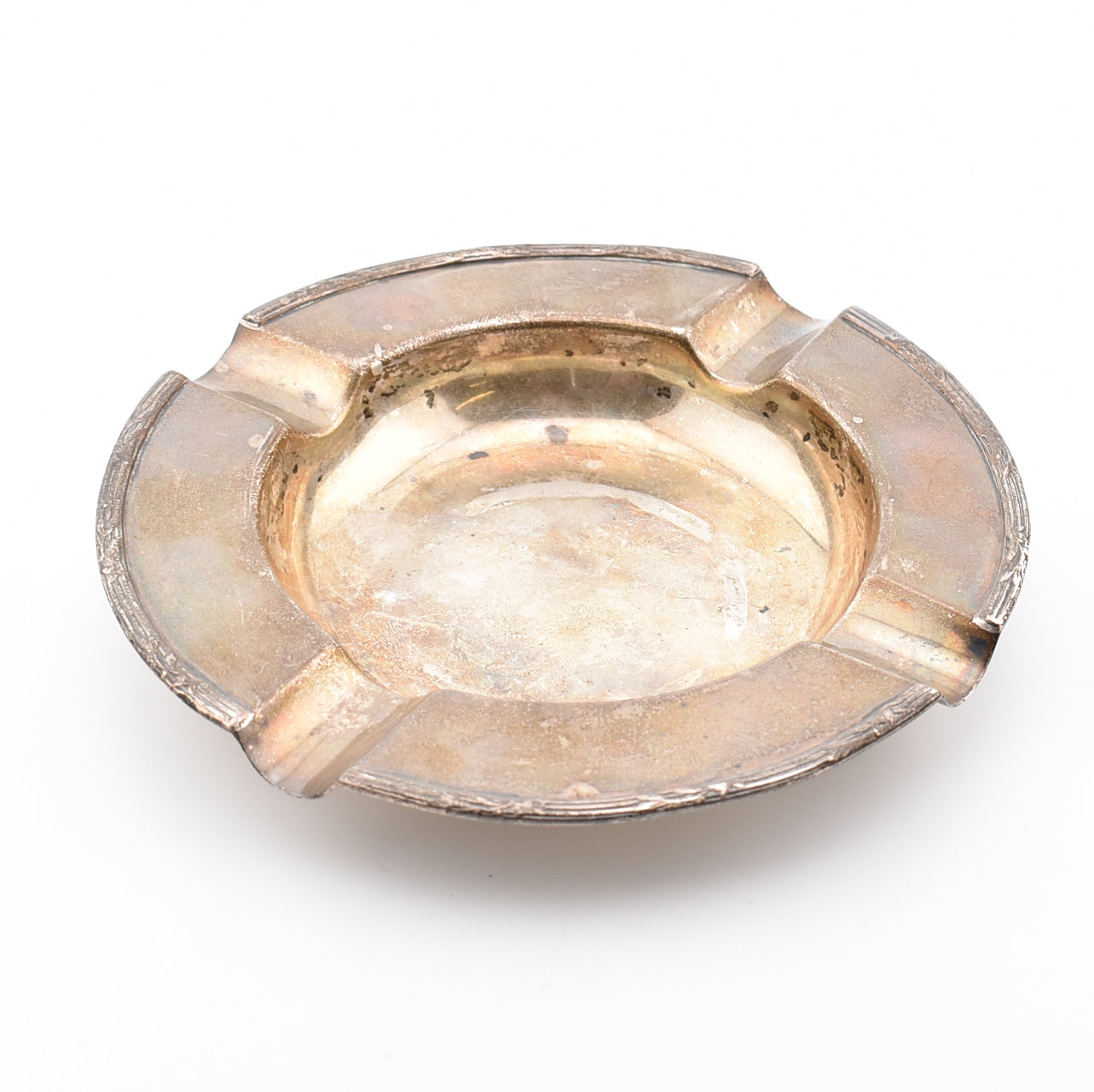 GEORGE V HALLMARKED SILVER ASHTRAY - Image 5 of 8