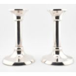 TIFFANY & CO PAIR OF STERLING SILVER CANDLESTICKS