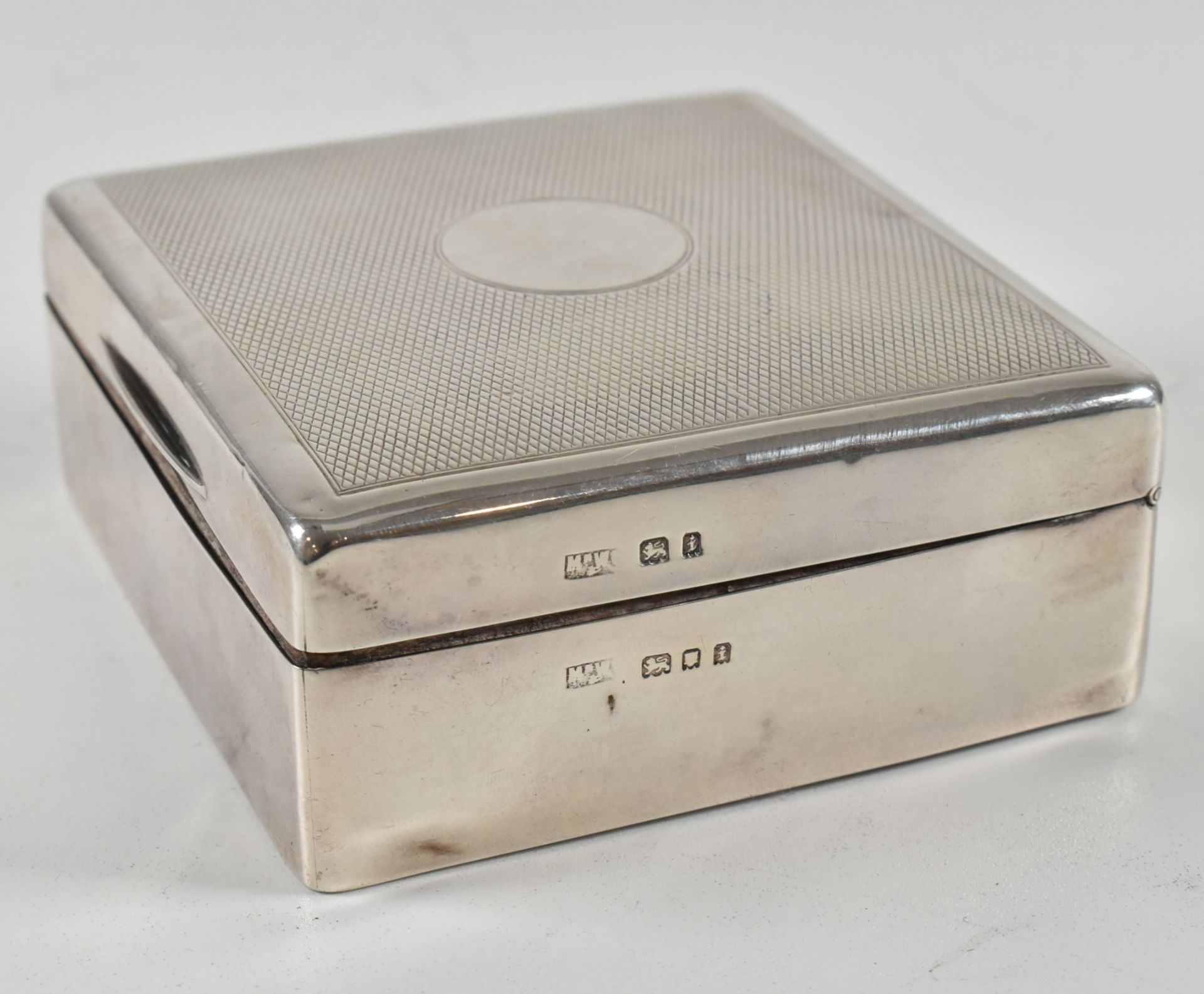 TWO HALLMARKED SILVER ART DECO CIGARETTE BOXES - Image 7 of 12