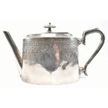 EDWARDIAN SILVER PLATED TEAPOT