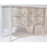 PAINTED LARGE SERPENTINE FRONTED CHEST OF DRAWERS