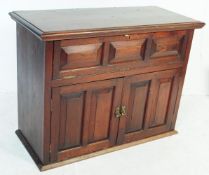 19TH CENTURY CONTINENTAL MAHOGANY BUREAU ABBATANT