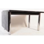 MARCEL BREUER CESCA BLACK ASH & CHROME DINING TABLE