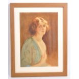 20TH CENTURY MAJORIE COLE WATERCOLOUR PORTRAIT PAINTING