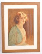 20TH CENTURY MAJORIE COLE WATERCOLOUR PORTRAIT PAINTING