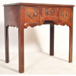 18TH CENTURY GEORGE III MAHOGANY LOWBOY DESK