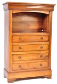 CONTEMPORARY FRENCH TALLBOY CHEST OF DRAWERS