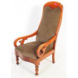 VICTORIAN 19TH CENTURY MAHOGANY ARMCHAIR