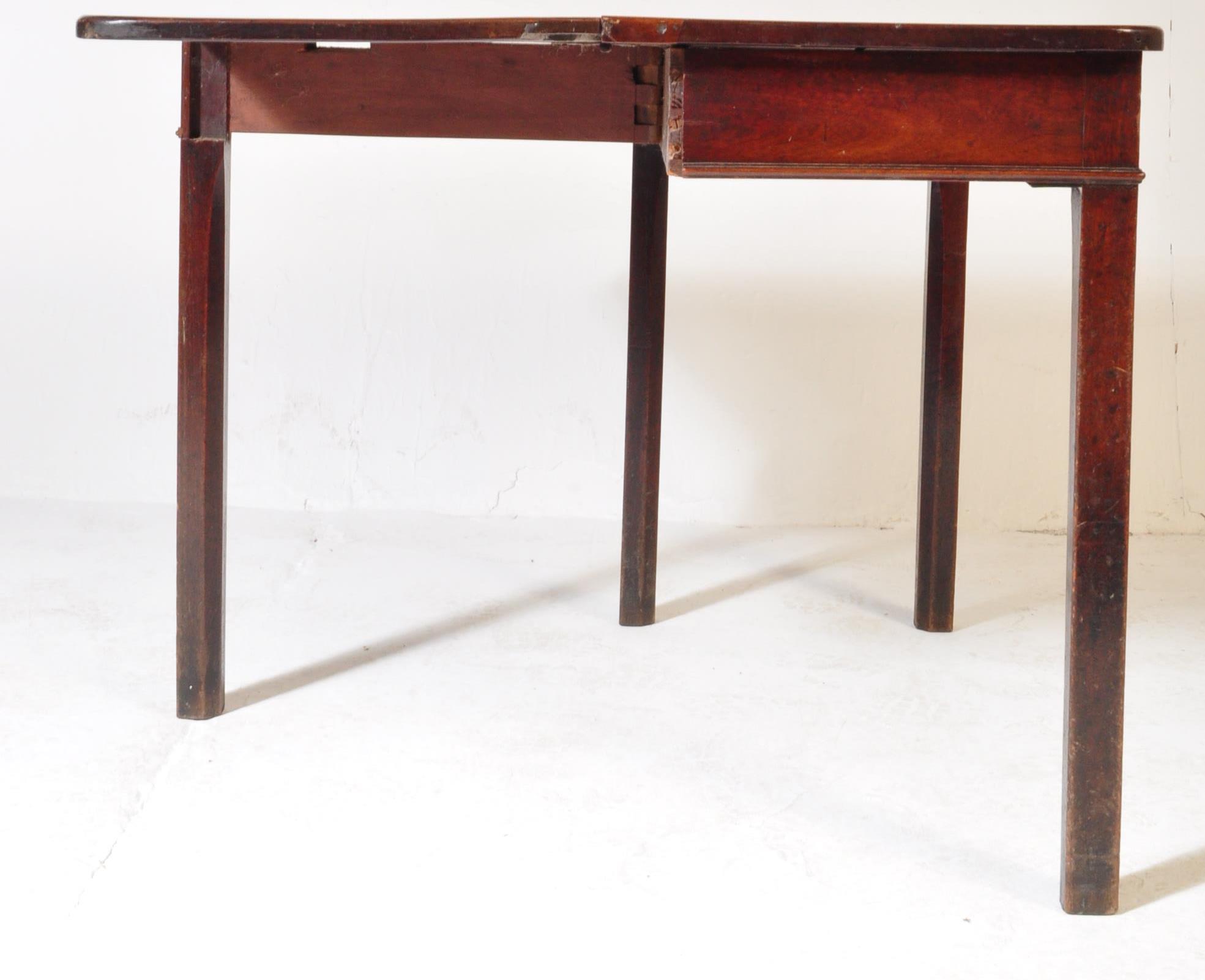 18TH CENTURY GEORGE III MAHOGANY WRITING TABLE DESK - Image 4 of 5