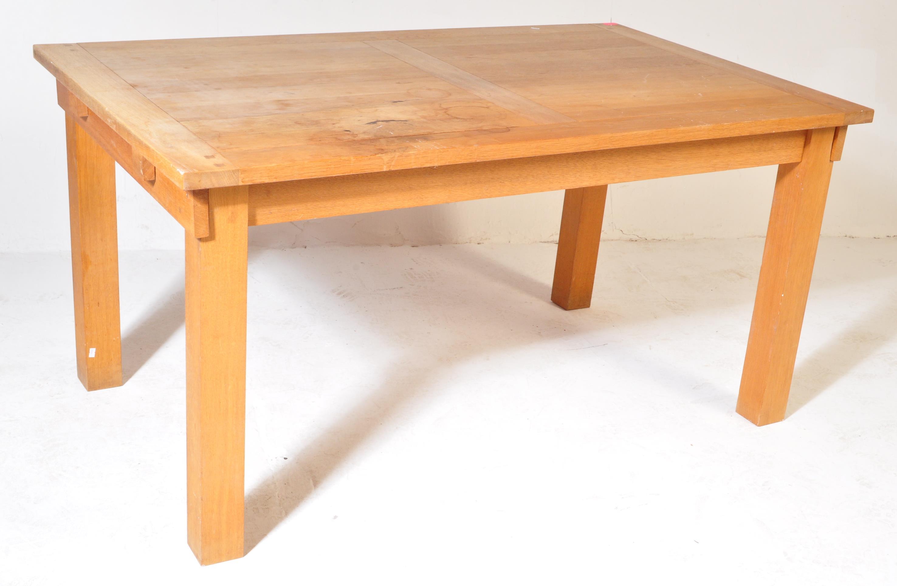 CONTEMPORARY MODERNIST OAK FURNITURE LAND DINING TABLE - Image 2 of 5