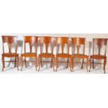 SET OF SIX ARTS & CRAFTS OAK DINING CHAIRS BY P. GANE