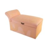 20TH CENTURY UPHOLSTERED PINK OTTOMAN