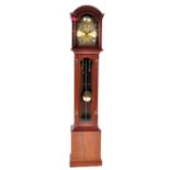 TEMPUS FUGIT MAHOGANY CASED LONGCASE WESTMINSTER CHIME